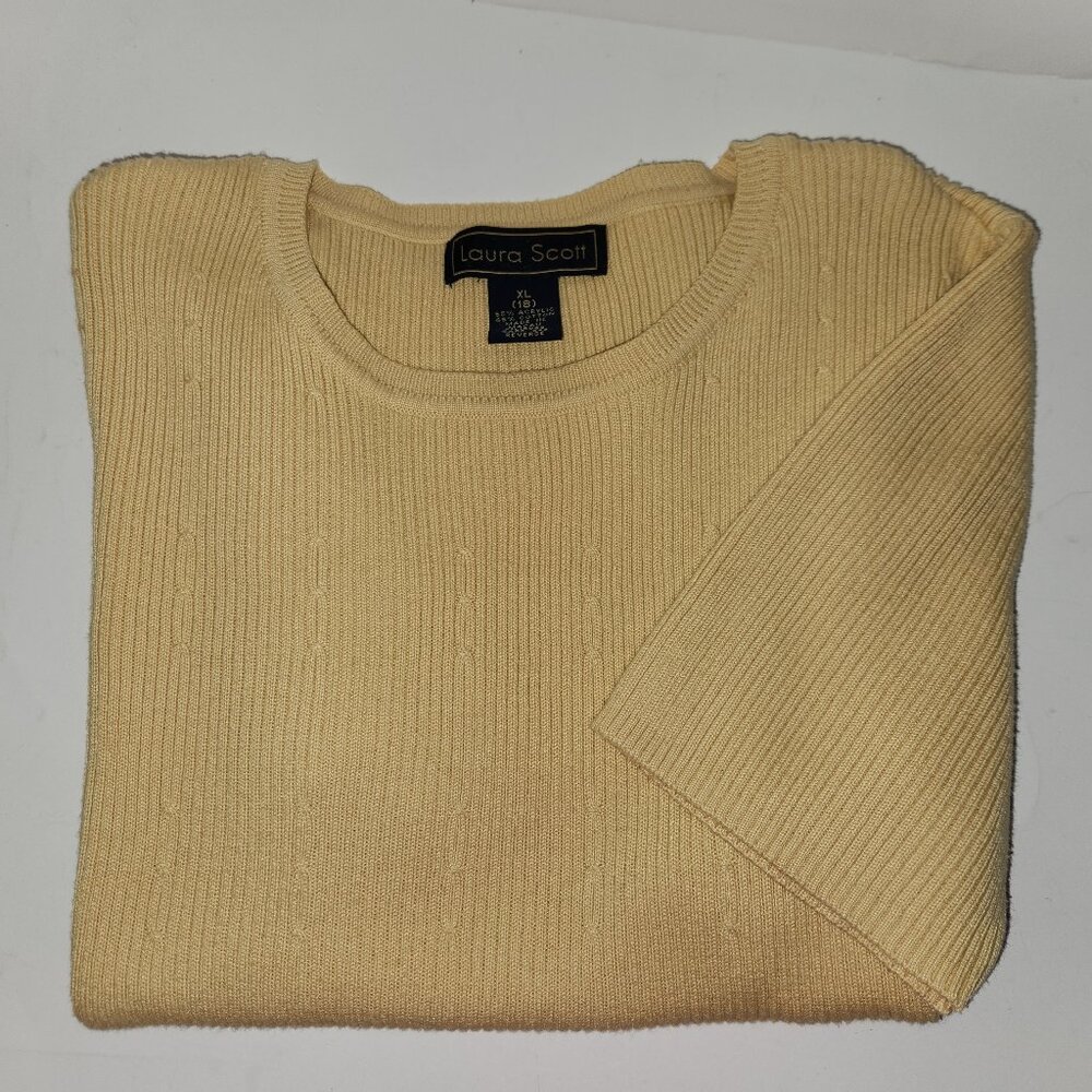 Short Sleeve Crew Neck Sweater